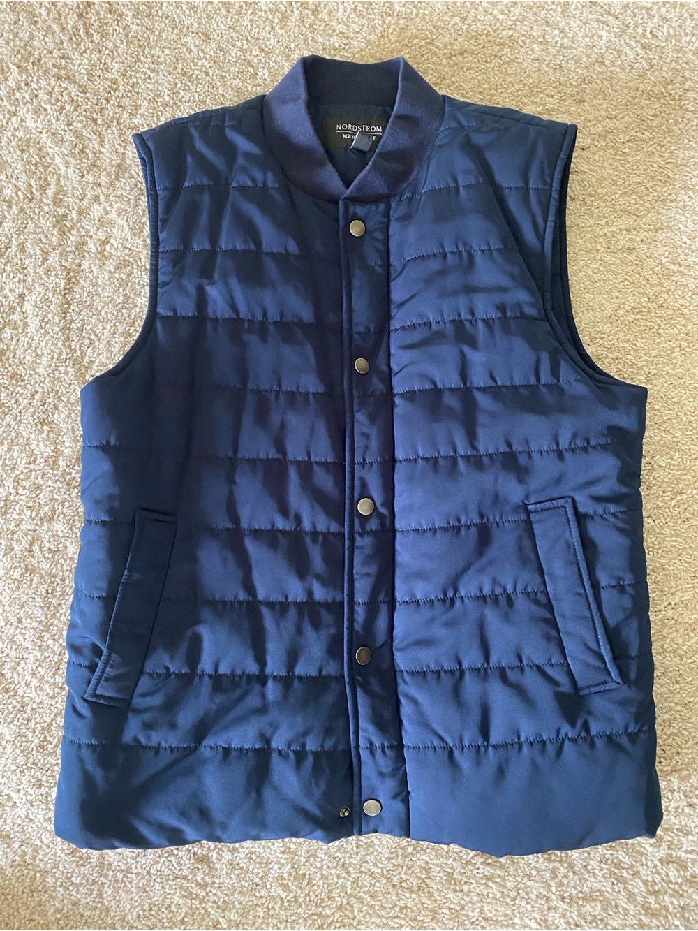 Nordstrom Men’s Dark Navy Quilted Puffer Vest